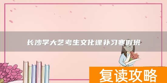 长沙学大艺考生文化课补习寒假班
